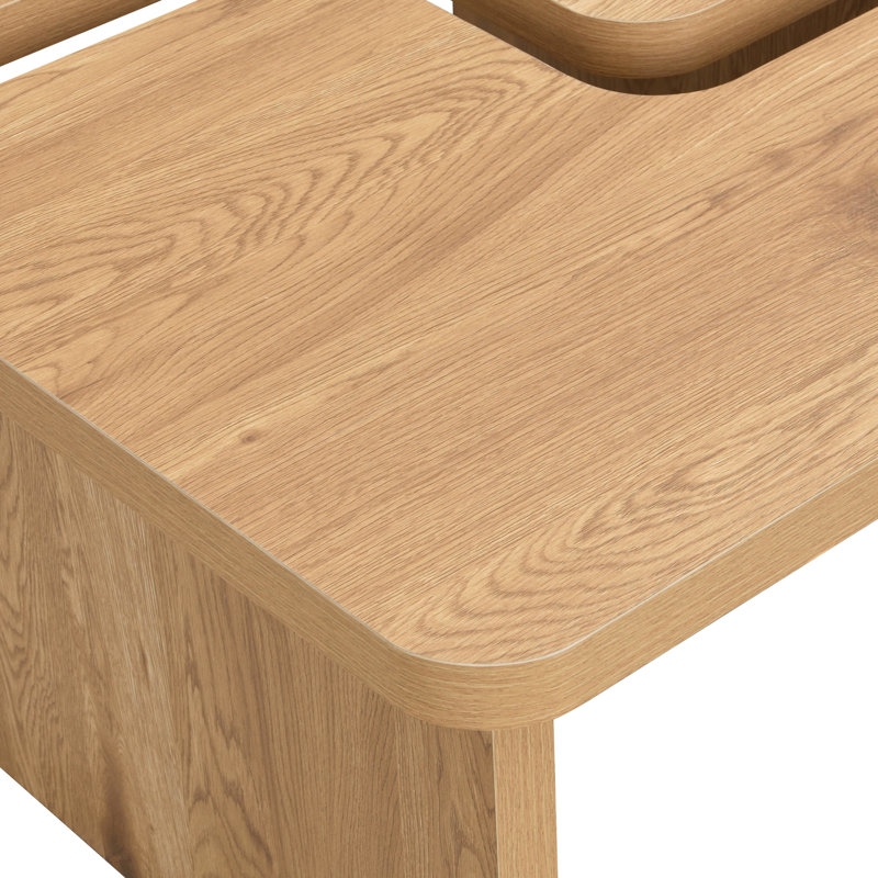 Table basse détachable en forme de L, chêne - Design moderne pour table de décoration intérieure en forme de L, Build Interiors