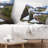 White Spots Snowfields In Gullies - Landscape Printed Throw Pillow