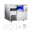 Machine à glaçons commerciale, machine à glaçons en acier inoxydable de 265 lb / 24H avec plan de travail, 66 lb de rangement et 126 cubes / cycle, fabrication de glaçons autonettoyante autoportante pour la cuisine du bar, de la maison et du restaurant