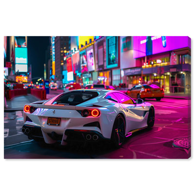 «City Never Sleep Drive II», impressions sur toile par Neon 