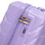 Bagage à carreaux rigide de 20 pouces en ABS à carreaux rigides - surface résistante aux égratignures, quatre roues multidirectionnelles, avec serrure à combinaison (bleu et mauve)