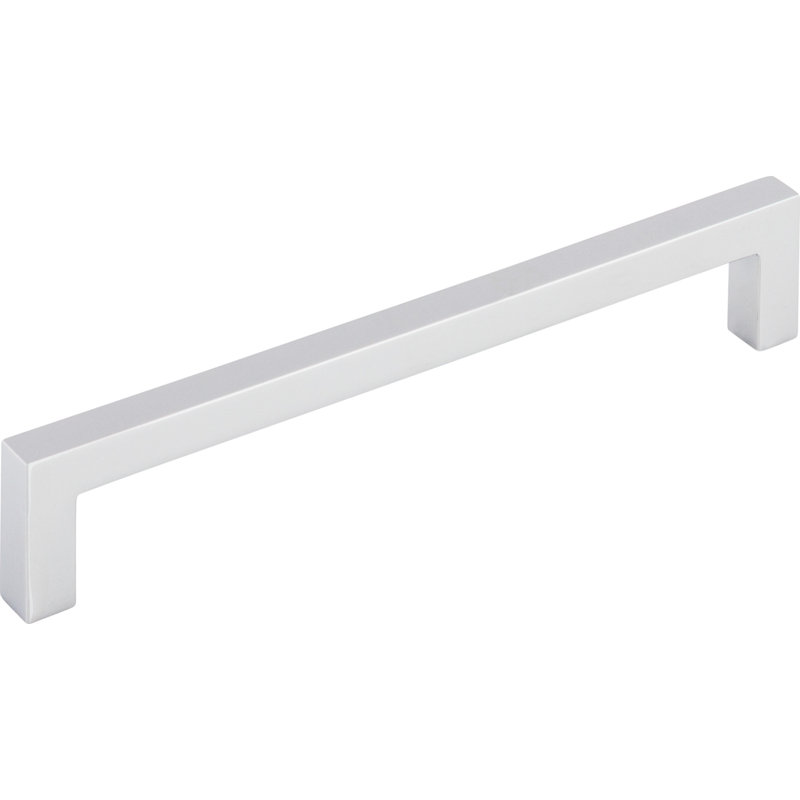 Square Bar pull, Polished Chrome, 6 5/16" Center to Center