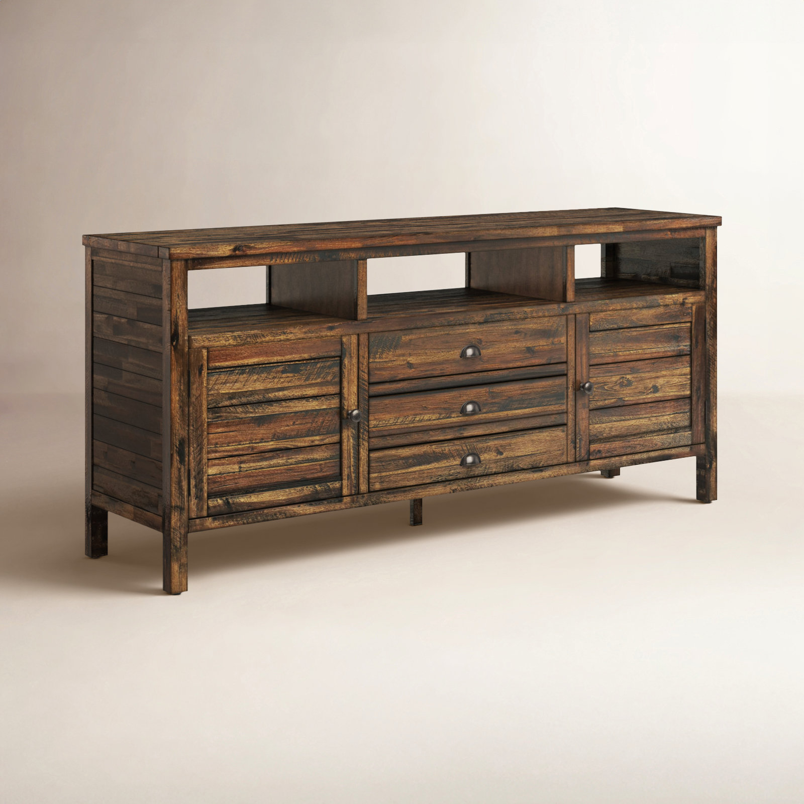 Castile Acacia TV Stand, Dakota Oak, 70"