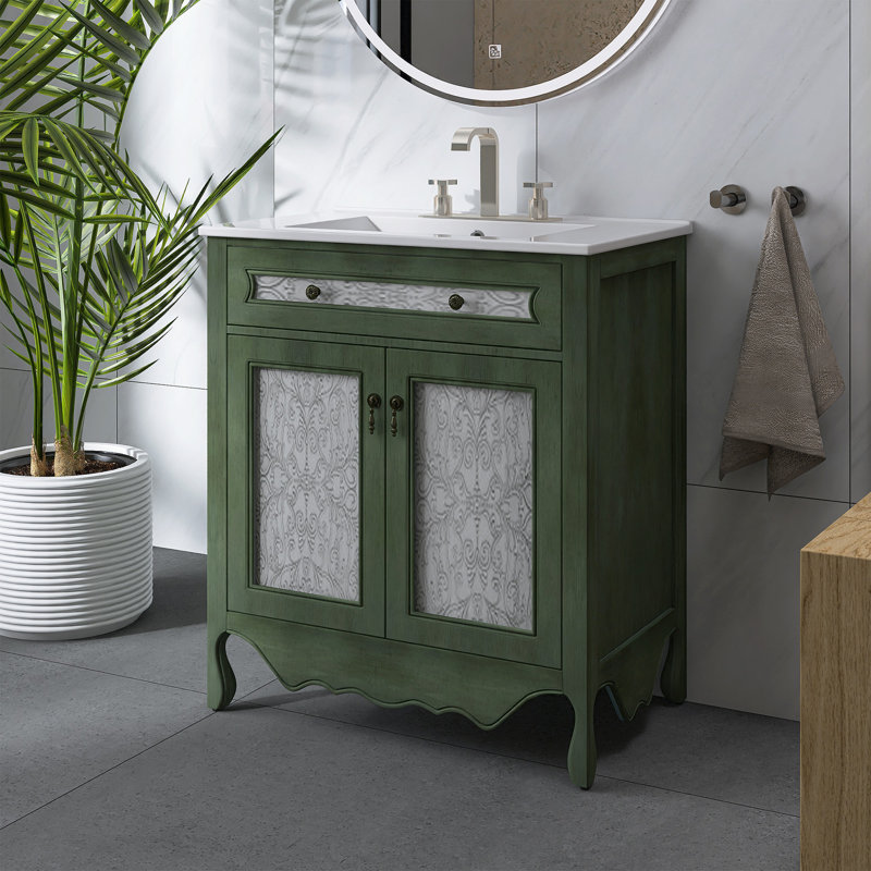 Meuble-lavabo autoportant de 30 po avec lavabo