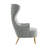 Velvet Wingback Chair-1135829118