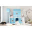 Lit mezzanine avec glissade et tente rose Watsons-1494079410