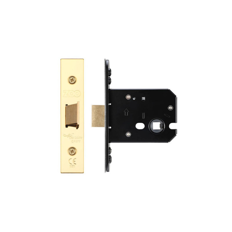 Flat Latch, Brass Finish/Anti Tarnish