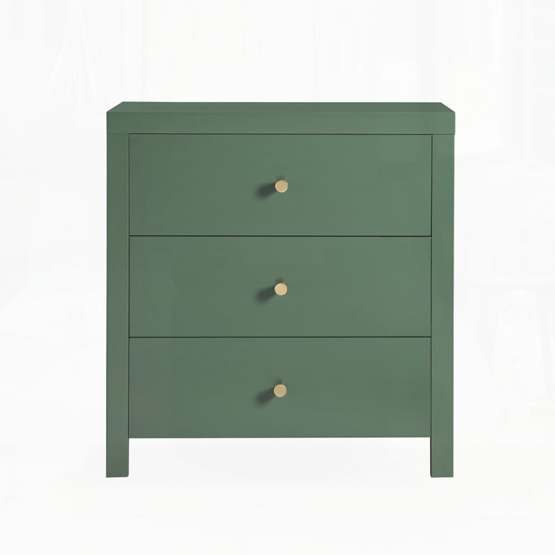 Table de chevet moderne pour chambre à coucher, Vert antique