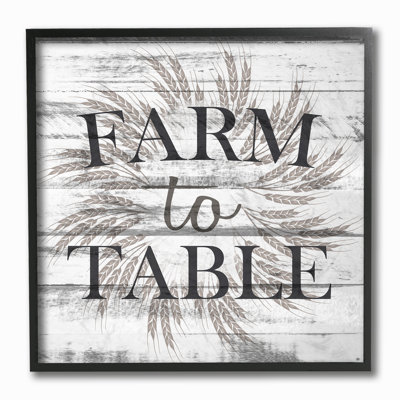 « farm to table en planches look », impression
