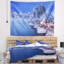 Tapisserie «Seashore Fishermen Cabins in Winter»-28492025