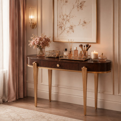 Meuble-lavabo Camellia Field - Pacane chaud