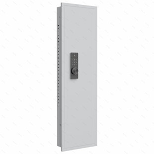 53" Passwod Touch Panel In-Wall Safe,Hidden Wall Gun Safe for Rifles with Adjustable Shelves,Assembled Storage Multifunctional Wall Safe for Firearm and Valuables (Digital)