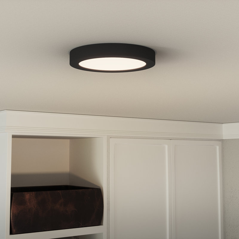 Plafonnier encastré 1 lumière DEL Outskirt, H 1 po x l 7,5 po x P 7,5 po