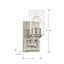Applique murale 1 lumière pour salle de bain 10,5 po Binsly-131230060