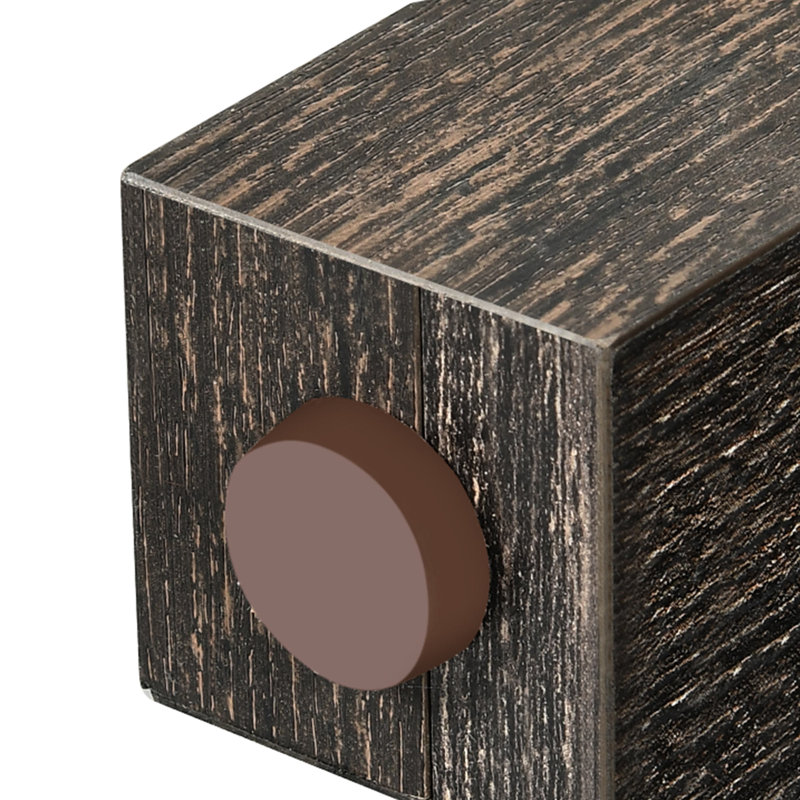 Versus Wood Tilt Out Open 24 Pair Shoe Storage Cabinet with Colorful LED Light, Charcoal Black