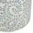 14x14x20" Round Bamboo Accent Table with White Capiz Shell Design
