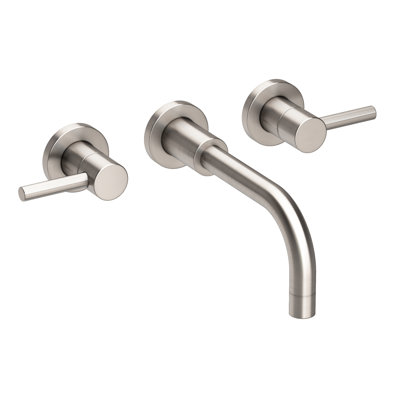 East Linear Wall Mount Bathroom Faucet