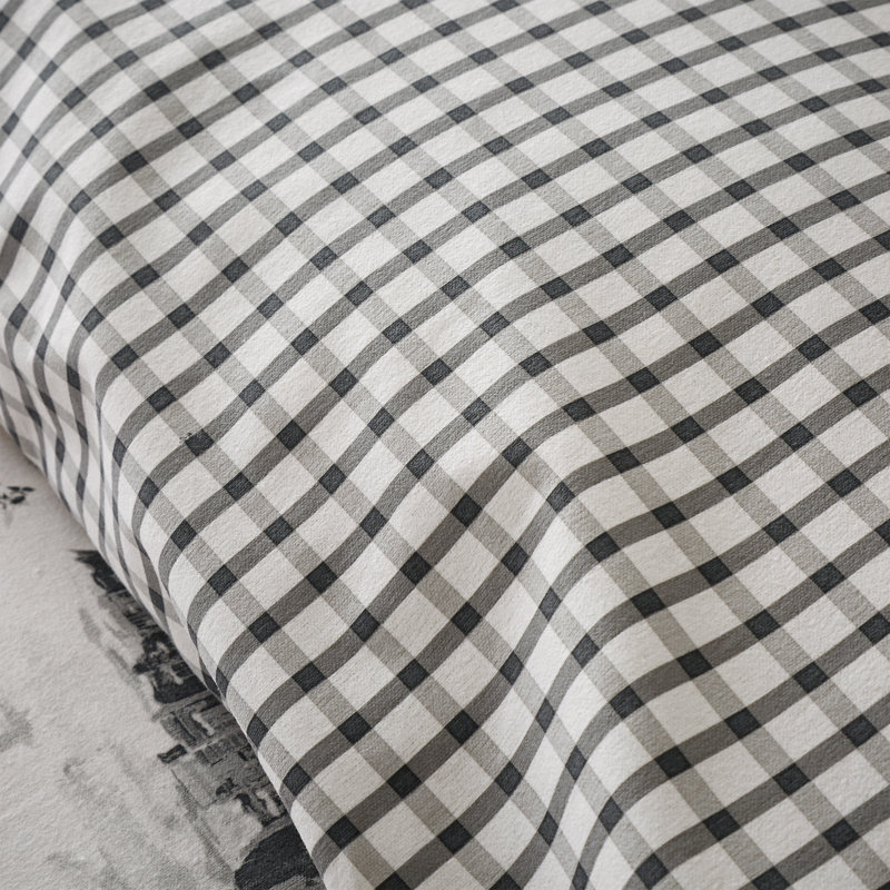 Brushed Alpine Village Duvet Cover Set, Double - 2 Pillowcases Standard (50 x 75cm)