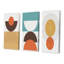Creative Creative Designs In Retro Colors XIII - Ensemble d'art moderne Mid-Century de 3 pièces-760707292