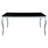 Belt Black And Mirrored Dining Table