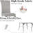 Grey Dining Chairs With Silver Legs Set Of 4