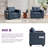 38” Wide Faux Leather Armchair(Set Of 2)-1222084750