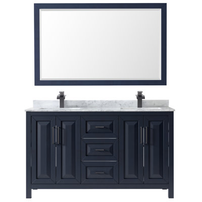 Ensemble de meuble-lavabo double avec miroir Daria