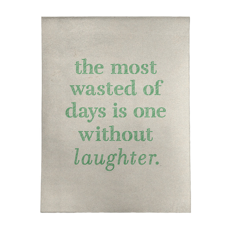 Quotes Chenille Indoor Rug, Rectangle 5' x 7'