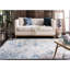 Tapis oriental blanc et bleu royal Harty-125188203