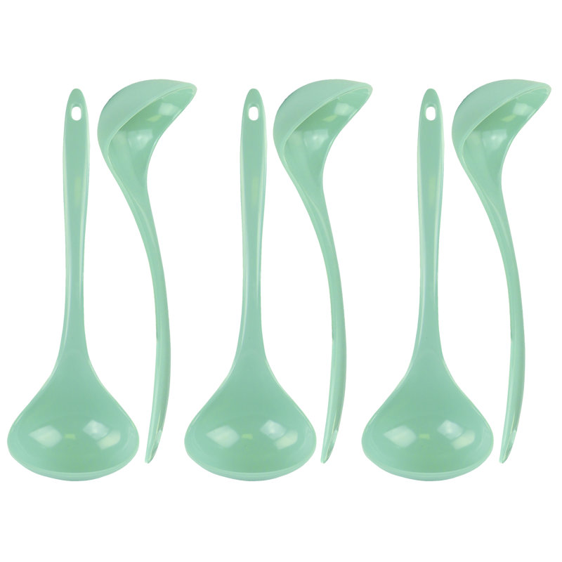Reston Lloyd Melamine Ladle Set (6 Pieces), Seafoam