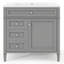 Ensemble de meuble-lavabo simple 36 po avec plateau en résine Eassa-2040312159-2040163068