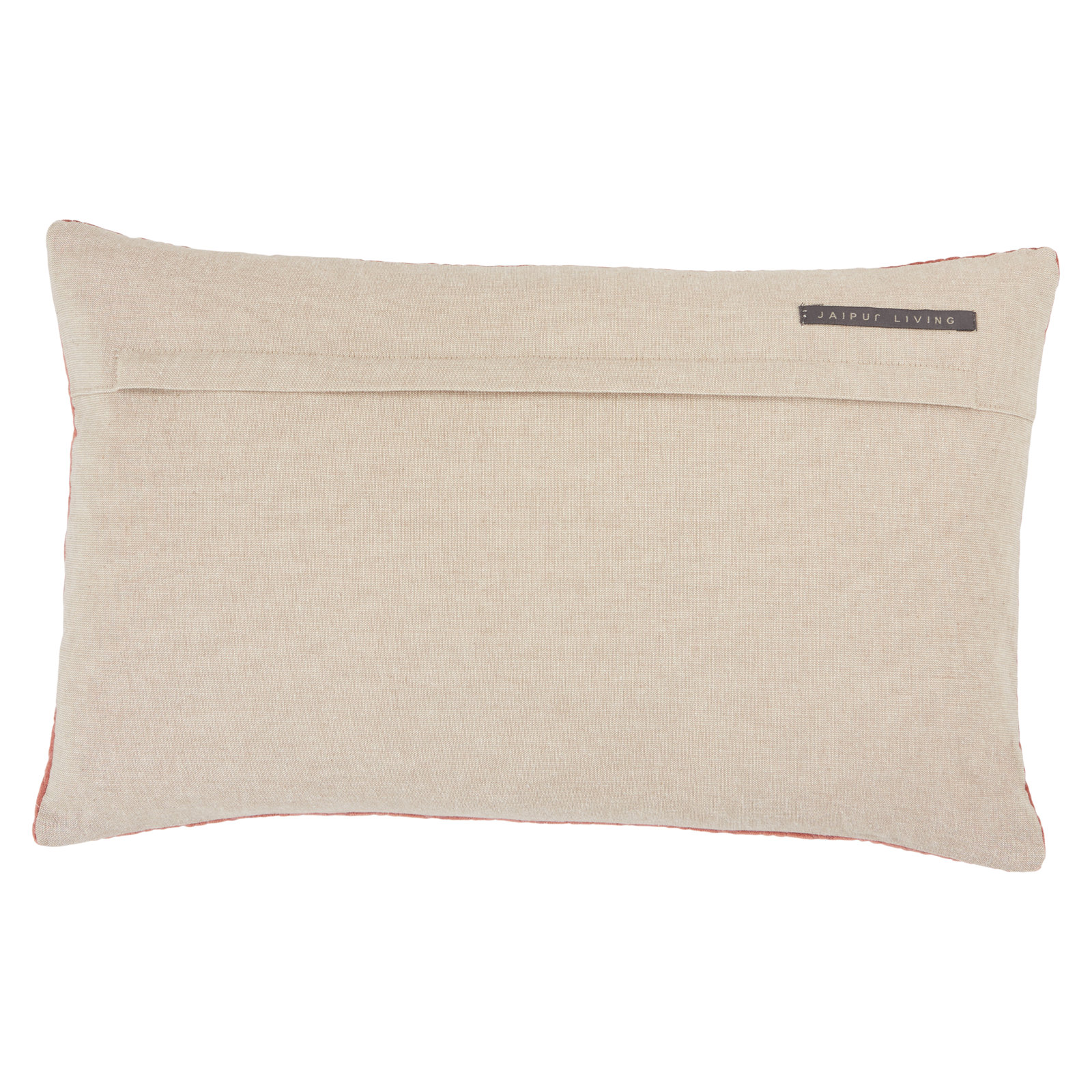 Ryans Embroidered Cotton Lumbar Throw Pillow, Blue, Polyester, Rectangle 13" H x 21" W