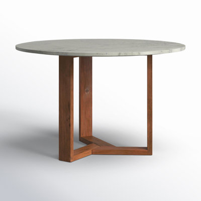 Hollins 48'' Round Marble Dining Table