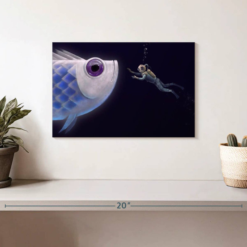 Kelan Deep Sea Fish Encounter, 8" H x 12" W
