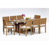 Maldives Outdoor - Piece Teak Dining Set