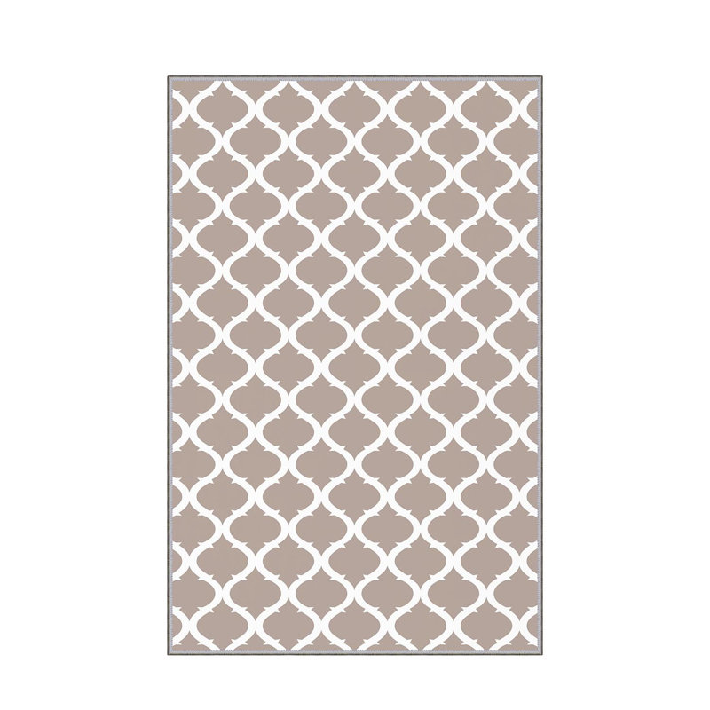 Stylish Hall Carpet (3.3 x 6.6 ft), 100% Polyester, 0.3 in Pile Height | Antibacterial, Non-Slip PVC Felt Dot Underside | Machine Washable, 3D Digital Print, Durable & Easy to Clean | Perfect for Entryway & Living Areas