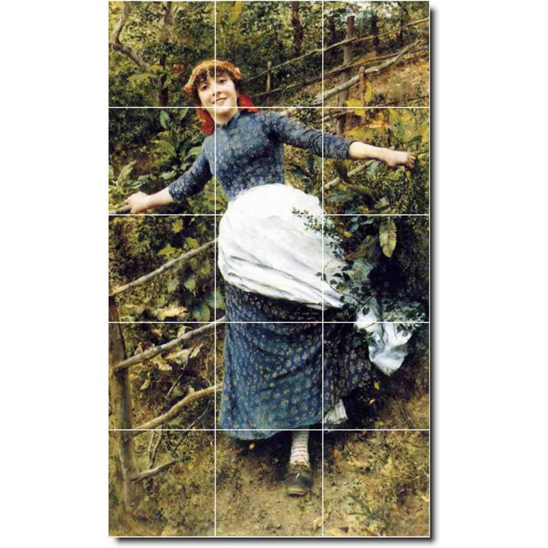 Carreau de céramique décorative 36 po x 60 po 12 po x 12 po, Country 05059