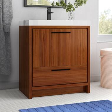 Highland Dunes Cheever Left Side Drawer Shaker 30 Bathroom Vanity