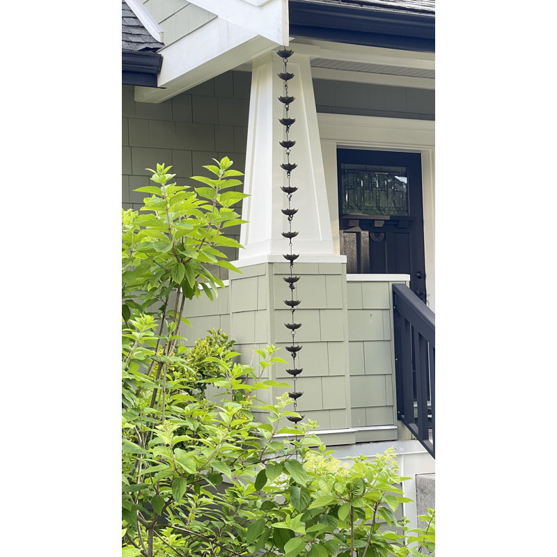 Tequesta Weather Resistant Metal Abstract Rain Chain