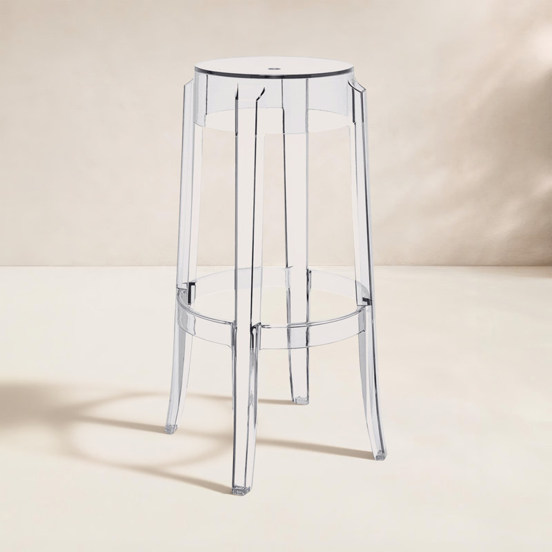 Charles Outdoor Bar Stool, Crystal, 29.53"