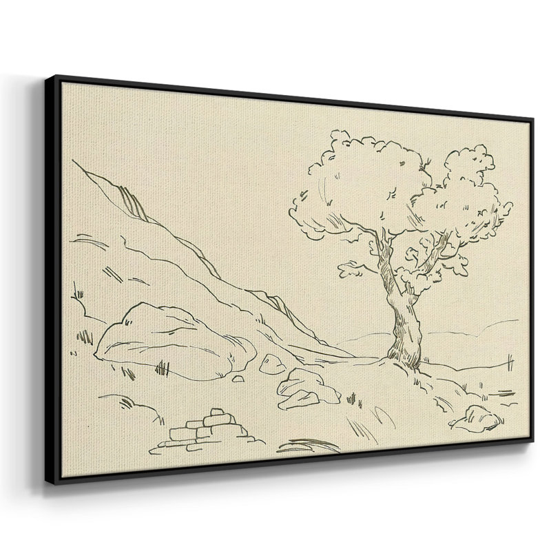 Chêne Christchurch I, Toile encadrée noire, H 17 po x l 25 po x P 2 po, Non