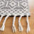 Natura Hand Woven Wool/Cotton Geometric Rug in Ivory/Black-38367649