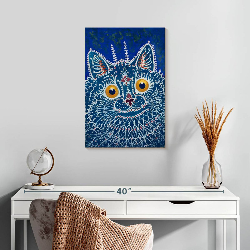 Brampt, un chat de style gothique, H 24 po x l 16 po