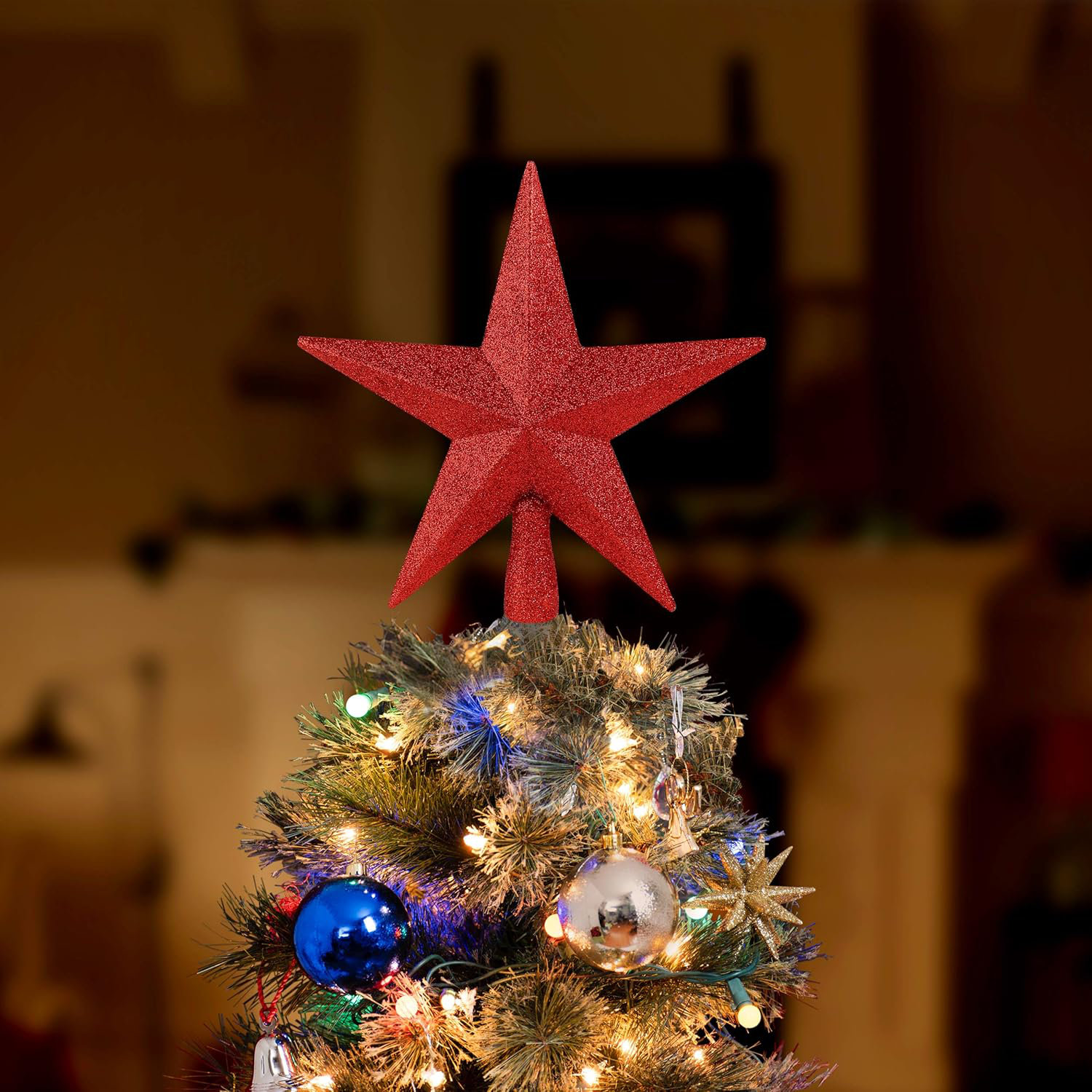 The Holiday Aisle® 2" Tree Topper, Red