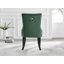 Ellis White Marble Effect Melamine Round Dining Table Set with 2 Luxury Button Velvet Dining Chairs