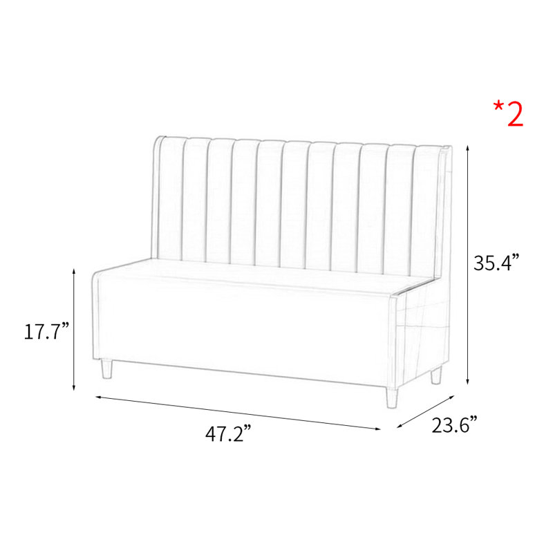 Canapé rembourré Casual Light Luxury, Similicuir gris