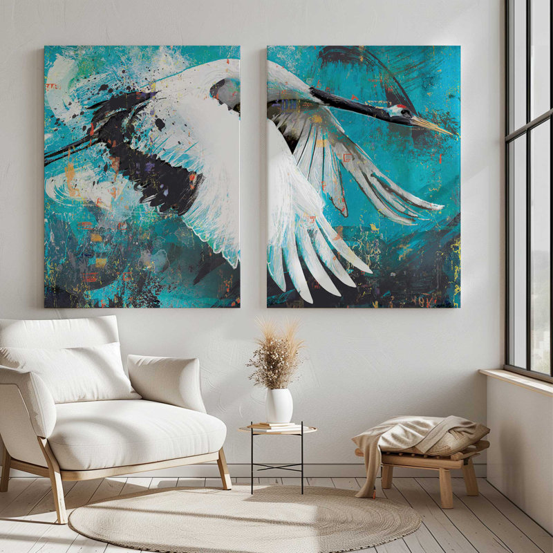 Rendez-vous du ciel bleu | Impression sur toile 2 panneaux, H 36 po x l 54 po