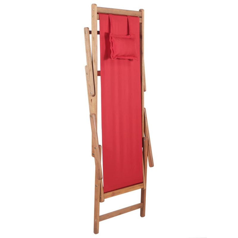 Chaise de patio pliante Beach Sling, Rouge