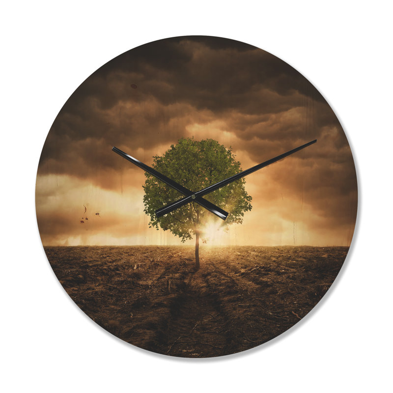 Horloge murale Lonely Tree, Moyenne
