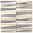 Ruzzle 11.75'' X 11.75'' Natural Stone/Glass Herringbone Mosaic Wall Tile-36932685